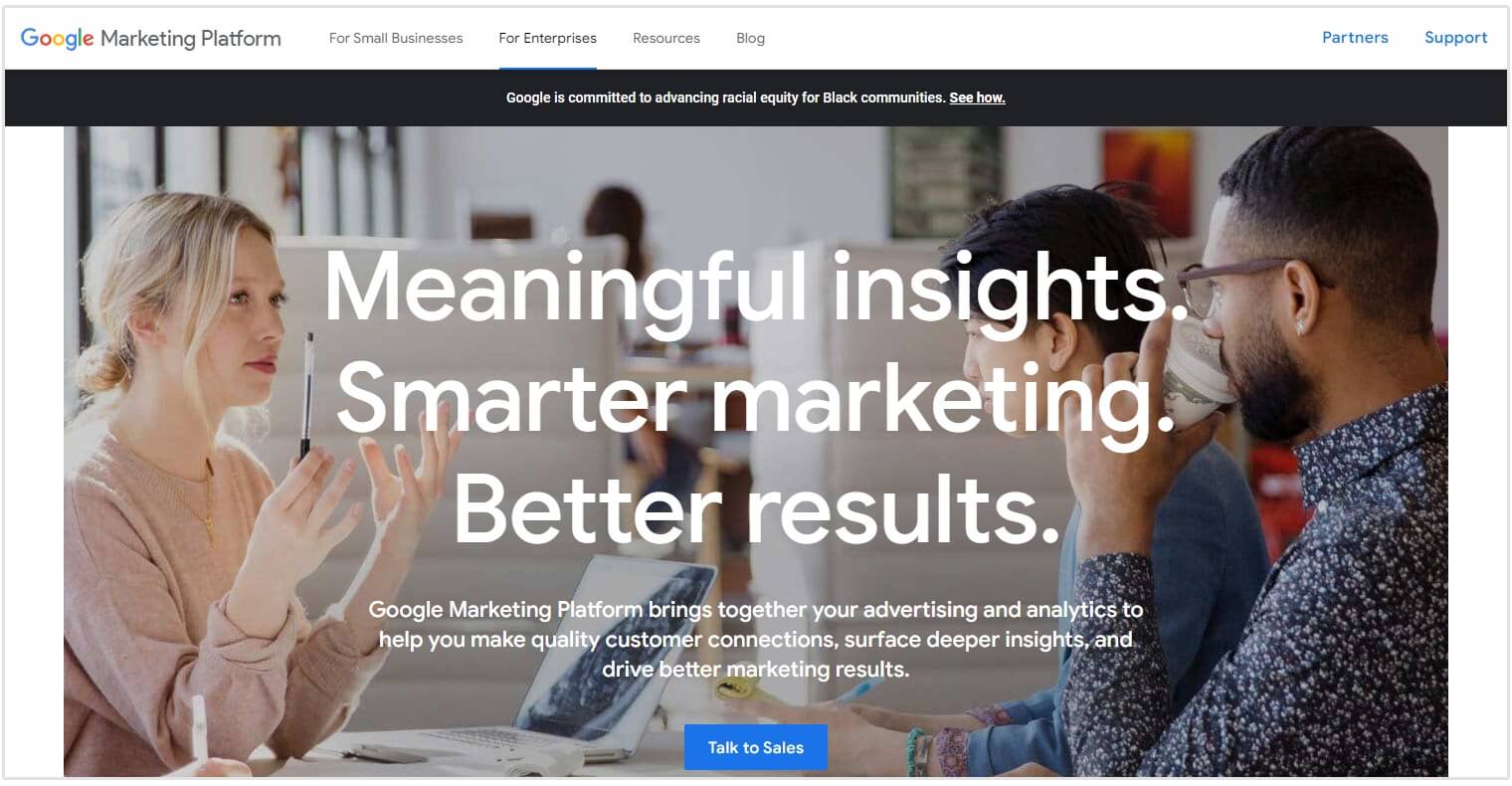 google analytics 360 home