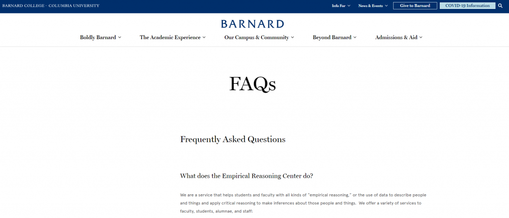 faq pagina